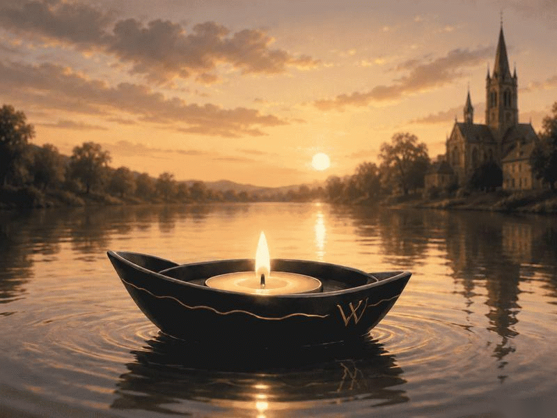Animiertes Weserlicht auf dem Wasser